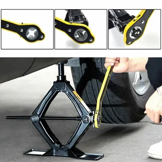 Jack and lug wrench usage