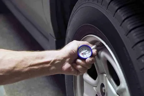 How to check spare tire pressure before changing