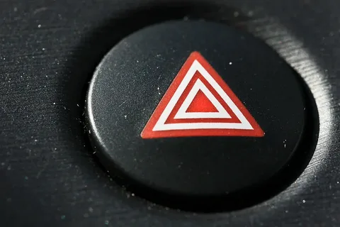 Why you should always use hazard lights when changing a tire